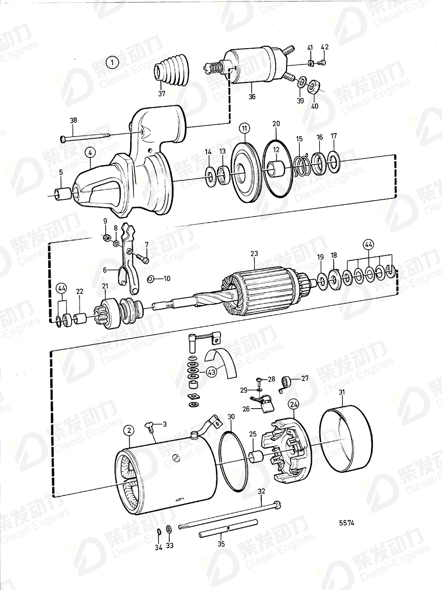 VOLVO Bushing 6645040 Drawing